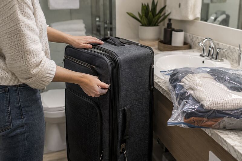 Kontrola walizki po pobycie w hotelu